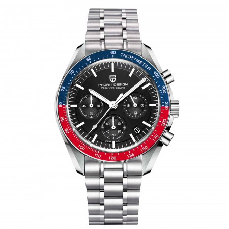 Ceasuri barbatesti - Ceas bărbați Pagani Design PD-1701, cronograf quartz Japan VK63, 40mm, oțel inoxidabil, rezistent 100m