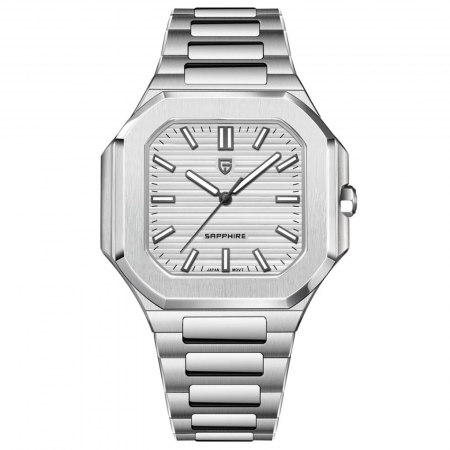 Ceas Bărbați Pagani YS019 Argintiu-Alb – Design Business, Funcții Multiple, Afișaj Luminos, Rezistent la Apă 3ATM [0]