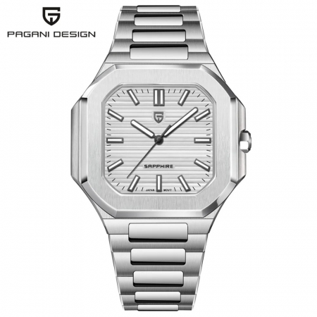 Ceas Bărbați Pagani YS019 Argintiu-Alb – Design Business, Funcții Multiple, Afișaj Luminos, Rezistent la Apă 3ATM [3]