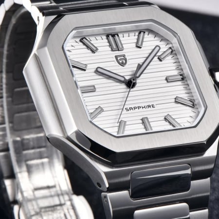 Ceas Bărbați Pagani YS019 Argintiu-Alb – Design Business, Funcții Multiple, Afișaj Luminos, Rezistent la Apă 3ATM [4]