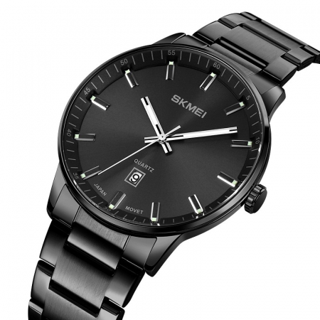 Ceas barbati Skmei Quartz Fashion Clasic Analog Data Negru [1]