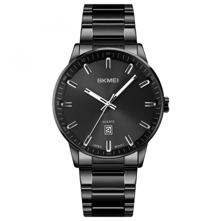 Ceas barbati Skmei Quartz Fashion Clasic Analog Data Negru [0]