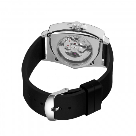 Ceas Bărbați T-Winner 8243 Negru-Argintiu Mecanic – Design Luxury, Funcții Multiple, Rezistent la Apă 3ATM [6]