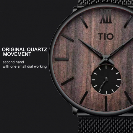 Ceas dama Tio Casual Analog Quartz Japonia Casual Otel Bratara reglabila [1]