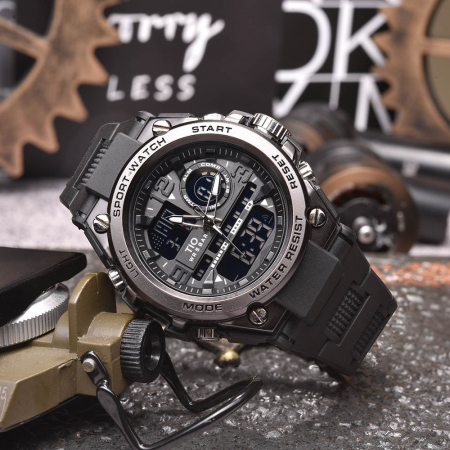 Ceas barbati TIO Digital Analog Data Sport Alarma [5]