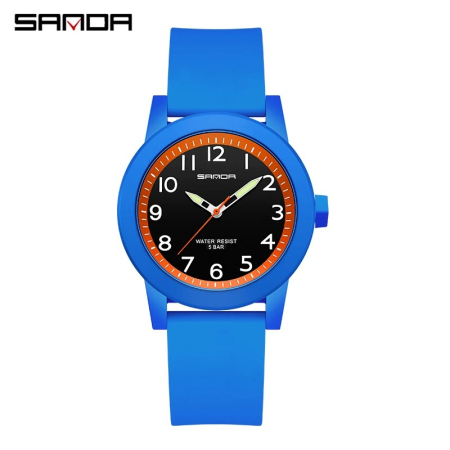 Ceas Copii Sanda 3221 Albastru-Lake – Design Sport, Analog, Funcții Multiple, Rezistent la Apă 5ATM [4]