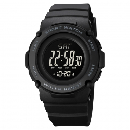Ceas copii Skmei Sport Casual Digital Led Alarma Cronometru Negru [0]