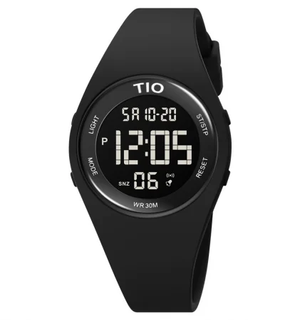 Ceas copii TIO Sport Casual Fashion Quartz Analog Silicon Negru [0]