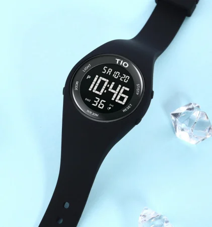Ceas copii TIO Sport Casual Fashion Quartz Analog Silicon Negru [3]