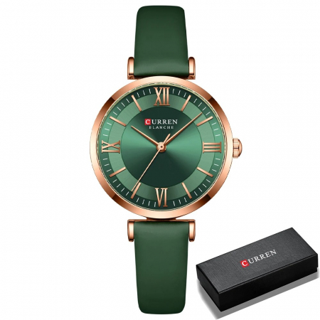 Ceas dama Curren Elegant Casual Fashion Piele Verde [2]