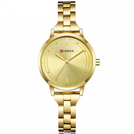 Ceas dama Curren Quartz Analog Casual Fashion Auriu [0]