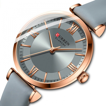 Ceas dama de mana Curren Quartz Casual Elegant Fashion Analog Gri [1]
