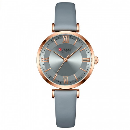 Ceasuri dama - Ceas dama de mana Curren Quartz Casual Elegant Fashion Analog Gri