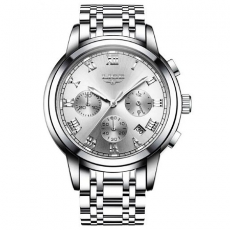 Modele noi - Ceas dama de mana Lige Fashion Elegant Quartz Analog Luxury Top Brand Argintiu