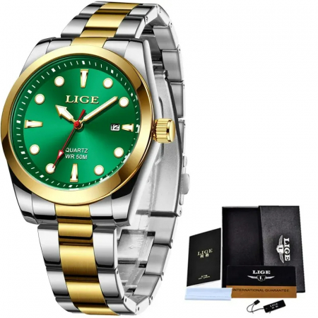 Ceas barbatesc de mana Lige Quartz Analog Luxury Elegant Casual Fashion Analog [6]