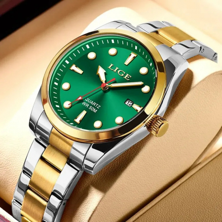 Ceas barbatesc de mana Lige Quartz Analog Luxury Elegant Casual Fashion Analog [1]