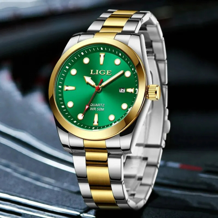 Ceas barbatesc de mana Lige Quartz Analog Luxury Elegant Casual Fashion Analog [3]