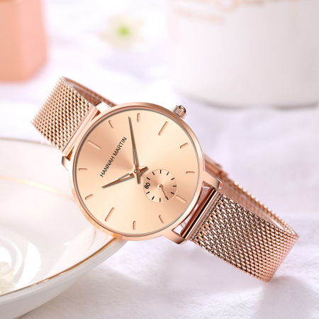 Ceas dama Hannah Martin Otel Quartz Analog Elegant Bratara reglabila [1]
