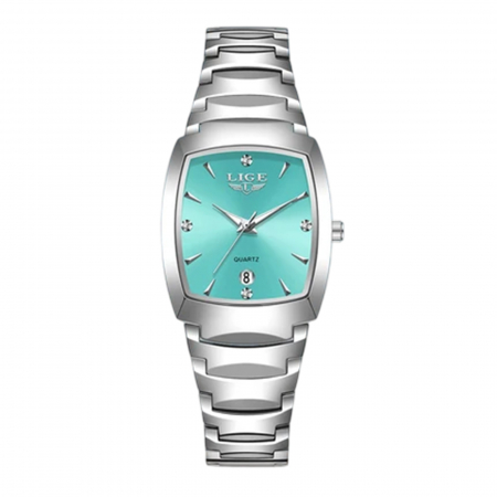 Ceas Damă Lige 89257 Argintiu-Verde – Design Fashion, Funcții Multiple, Afișaj Luminos, Rezistent la Apă 3ATM [0]