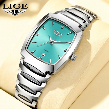 Ceas Damă Lige 89257 Argintiu-Verde – Design Fashion, Funcții Multiple, Afișaj Luminos, Rezistent la Apă 3ATM [5]