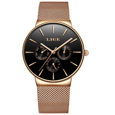 Ceasuri dama - Ceas dama Lige Data Quartz Analog Auriu
