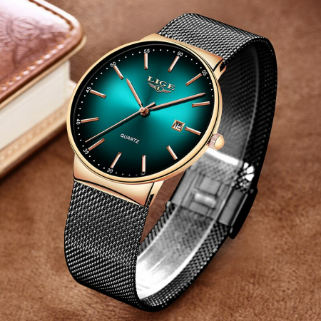 Ceas dama Lige Quartz Analog Bratara reglabila Data [5]