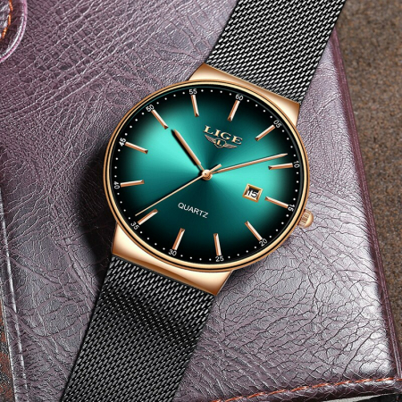 Ceas dama Lige Quartz Analog Bratara reglabila Data [2]