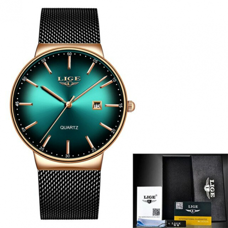 Ceas dama Lige Quartz Analog Bratara reglabila Data [6]