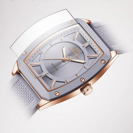 Ceas Dama Naviforce 5049 Gri Deschis - Afișaj Analog, Fashion, Casual, Rezistent la Apă 3ATM [5]