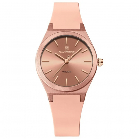 Ceasuri dama - Ceas Dama Naviforce 5056 Rose - Afișaj Analog, Fashion, Casual, Rezistent la Apă 3ATM