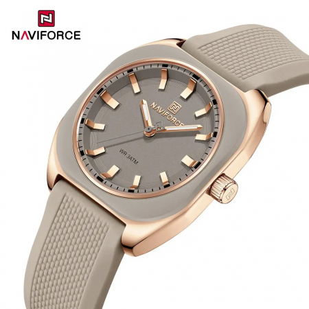 Ceas Dama Naviforce 5061 Gri - Analog Fashion Casual, Rezistent la Apă 3ATM [3]