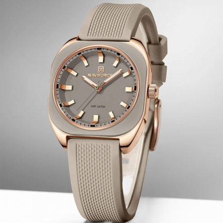 Ceas Dama Naviforce 5061 Gri - Analog Fashion Casual, Rezistent la Apă 3ATM [1]