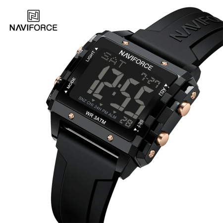 Ceas dama Naviforce 7101 Negru - Digital Sport Casual, Afișaj LED, Rezistent la Apă 3ATM [3]