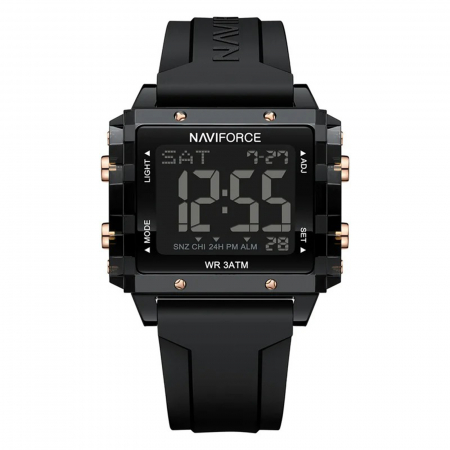 Ceas dama Naviforce 7101 Negru - Digital Sport Casual, Afișaj LED, Rezistent la Apă 3ATM [0]