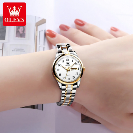 Ceas dama Olevs Elegant Argintiu Quartz Analog Data [2]