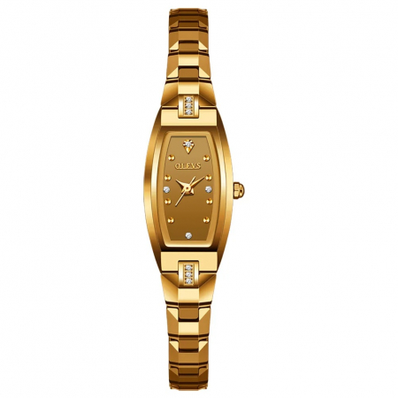 Ceasuri dama - Ceas dama Olevs Elegant Quartz Japonez Analog Vintage Casual Fashion Otel Roze