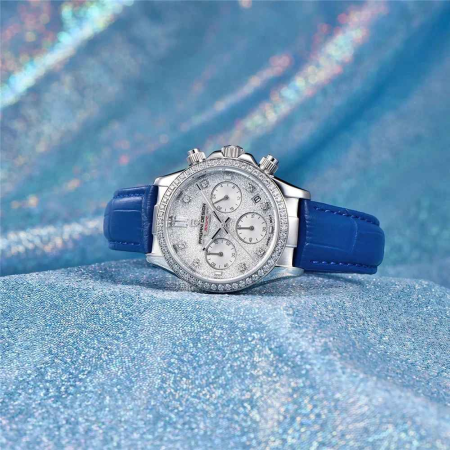 Ceas Damă PAGANI DESIGN PD-1730 Blue, Cronograf VD55, Safir, 36mm, 50M [2]