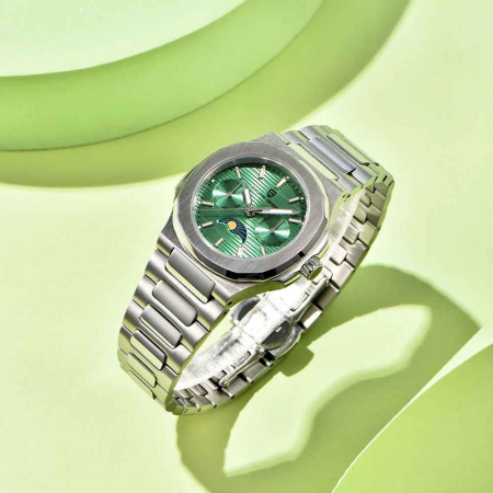 Ceas Damă PAGANI DESIGN PD-1786 Green, Epson VX3HA, Safir, Ceramic, 32.5mm, 50M [4]