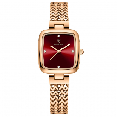 Ceasuri dama - Ceas dama de mana Poedagar Quartz Elegant Casual Fashion Auriu Visiniu
