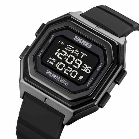 Ceas barbatesc de mana Skmei Casual Digital Led Electronic Calendar Negru [1]