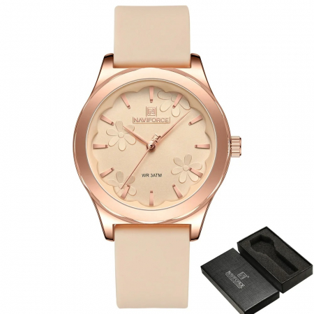 Ceas de dama Naviforce Luxury Fashion Casual Quartz Silicon [1]