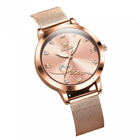 Ceasuri dama - Ceas de dama Olevs Elegant Fashion Mecanism Quartz Clasic Otel
