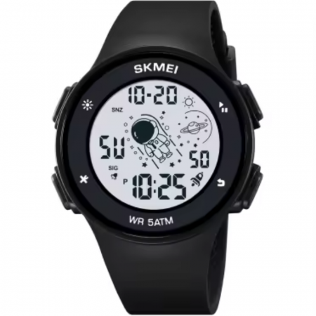 Ceasuri barbatesti - Ceas de mana barbatesc Skmei Sport Casual Digital Lumina de fundal Alarma Cronometru Negru