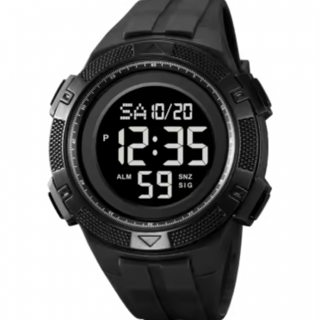 Modele noi - Ceas de mana barbatesc Skmei Casual Digital Alarma Lumina de fundal Sport Afisare data Negru