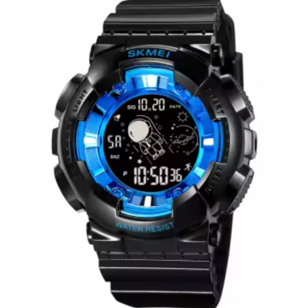 Ceas de mana barbatesc Skmei Stil Militar Army Quartz Casual Digital Fashion Led Negru Albastru [0]