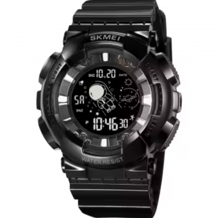 Ceasuri barbatesti - Ceas de mana barbatesc Skmei Stil Militar Fashion Led Army Quartz Casual Digital Led Negru