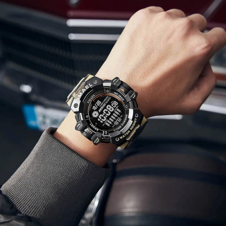 Ceas de mana barbatesc Smael Stil Militar Army Sport Fashion Digital Quartz Dual Time Analog Cronograf [1]