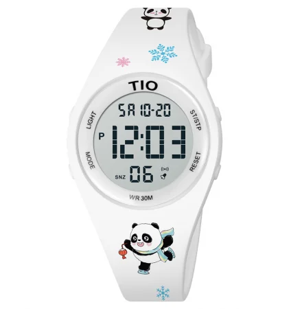 Promotii - Ceas de mana copii TIO Sport Casual Quartz Analog Silicon Alb
