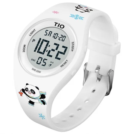 Ceas de mana copii TIO Sport Casual Quartz Analog Silicon Alb [1]