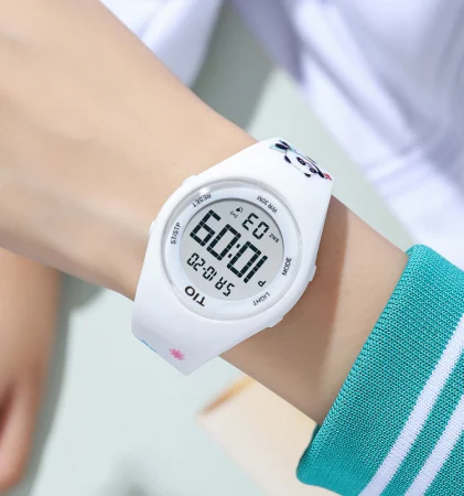 Ceas de mana copii TIO Sport Casual Quartz Analog Silicon Alb [3]